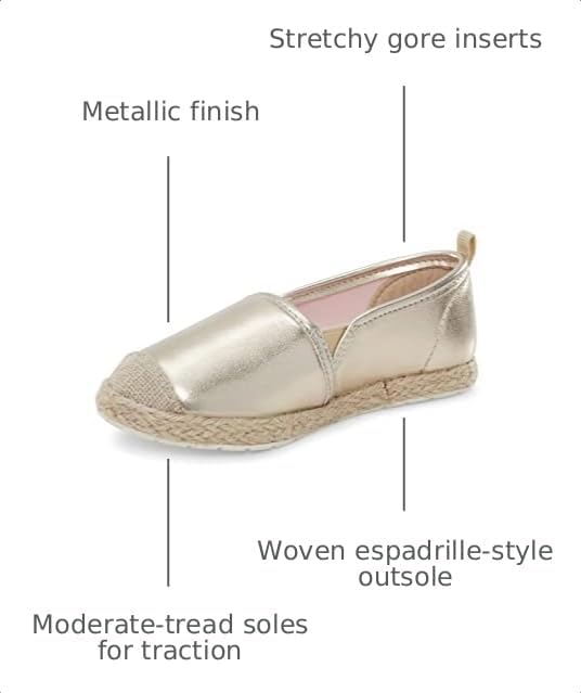 OshKosh B'Gosh Toddler and Little Girls Belle Casual Shoe Gold/Multi