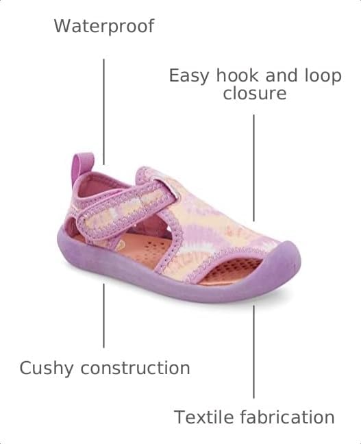OshKosh B'Gosh Unisex-Child Aquatic Water Shoe Pastel Tie Dye