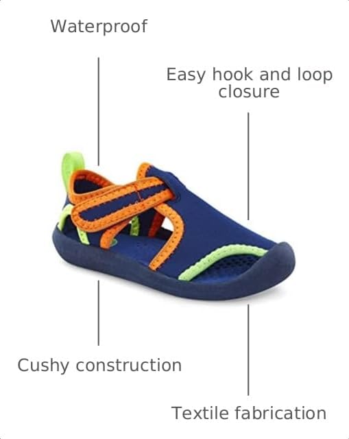 OSHKOSH B'GOSH Kids' Aquatic Navy/Neon